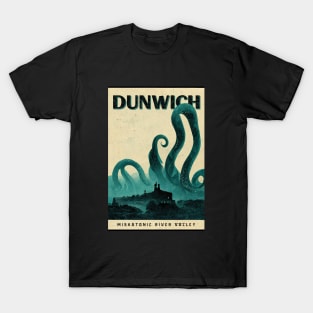 Dunwich. Vintage Lovecraftian Travel Poster T-Shirt